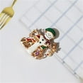 thumbnail image 4 of (2 Pack) Christmas Brooch Set Rhinestone Decoration Trees Snowman Elegant Jewelry Pin for Holiday Festivities, 4 of 4