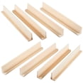 thumbnail image 3 of 8Pcs Wooden Domino Trays Mexican Train Racks Holders Rummy Tiles Wood Holder, 3 of 6