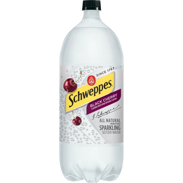 Schweppes Sparkling All Natural Unsweetened Black Cherry Seltzer Water