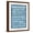 Brown Frame, variant on Art.com Bathroom Rules Blue Art Print by Taylor Greene, Black Frame Wall Art, 23" x 29"