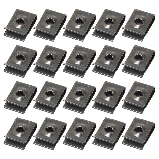 Clip de Metal tipo U de 20 piezas Clips de sujeción fijos ojal de sujeción para tablero de hojas