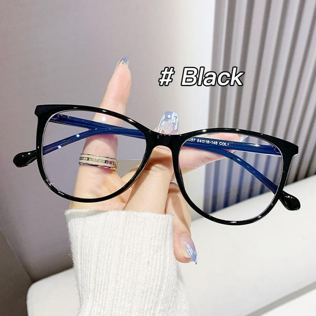 Nouvelles Lunettes de Mode pour Femmes Lunettes Rétro Transparentes Monture de Lunettes Anti Lumière Bleue Design de Marque de Luxe Quatre Saisons Spectacle