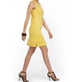 thumbnail image 5 of Sleeveless Side Button Shift Dress, Delightful Daisy Yellow, Size Small, 5 of 6
