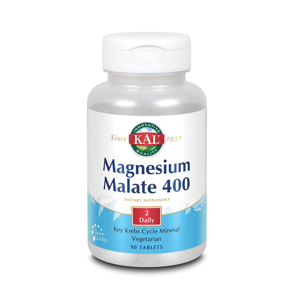 KAL Magnesium Malate 400 Chelated with Malic Acid for Energy