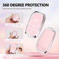thumbnail image 4 of Key Fob Cover Compatible with Fit for Toyota Grand Highlander Camry Corolla Tundra Prius Venza Tacoma 4Runner RAV4 Land Cruiser Crown Sienna Keychain Case Holder Protector,A:white, 4 of 6