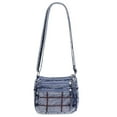 thumbnail image 2 of Spencer Women Crossbody Bag Denim Shoulder Purses Lightweight Handbag Travel Purses Bag for Women, Dark Blue, 2 of 11