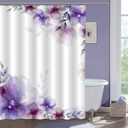 Fl Camper Shower Curtain Set, Eco Friendly Shower Curtain Uk
