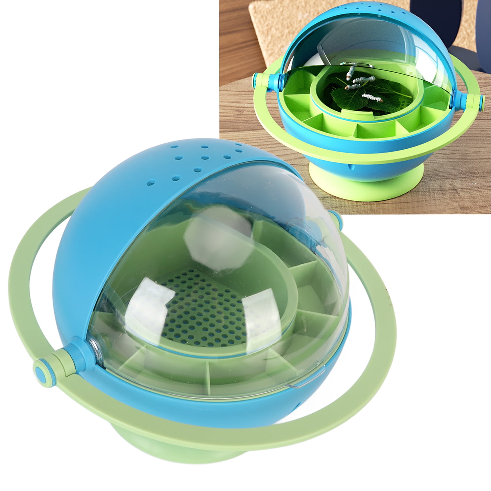 Small Animal Container Terrarium Insects Reptile Feeding Box Breeding Box Portable Terrarium Case For Mini Pet Silkworm Walmart