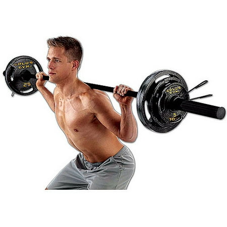 Gold's Gym - Olympic Weight Set, 110 lbs (Best Olympic Bar And Weight Set)