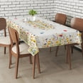 thumbnail image 3 of Spring Tablecloth 60x84 Inch for Rectangle Tables - Blooming Flower Spring Decorations for Home - Water Resistant Flower Table Cloth for Party,Table, 3 of 6