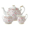 Royal Albert New Country Roses Rose Confetti Teaset, 3-Piece