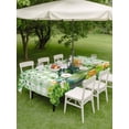 thumbnail image 3 of Outdoor Tablecloth with Umbrella Hole and Zipper, St. Patrick's Day Rectangle Table Cloth 54x80 Inch Waterproof Tablecloth, Green Boots Daisy Clovers Buffalo Plaid Picnic Table Cover for Patio, 3 of 7