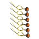 thumbnail image 1 of Luces de remolque LED para camiones Unique Bargains 12V, luces de marcador redondas de plástico impermeables amarillas, 6 piezas, 1 of 7