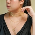 thumbnail image 4 of Collares de Moda JeenMata Paquete Múltiple de 3 con Colgante de Corazón Multicapa, 4 of 6