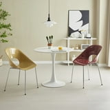 24 Inch Modern Round Dining Table for 2-4 People with MDF Top and ...