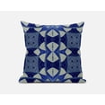 thumbnail image 4 of Dark Blue Cosmic Circle Boho Suede Throw Pillow, 4 of 4