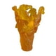 thumbnail image 1 of Jarrón de resina con forma de caballo, florero moderno para fotos, maceta para mesa Amarillo, 1 of 9