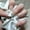 White, variant on Purely hand-painted nail patches finished nail art tulip white French press-on nails