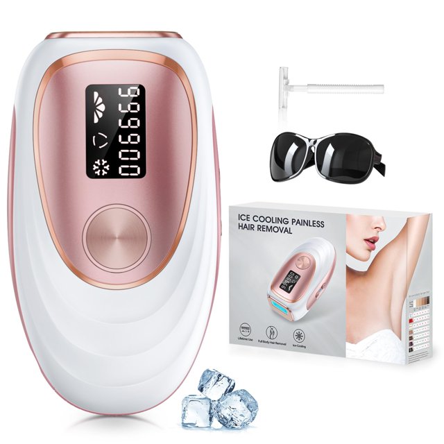 Depilación láser LYSMOSKI IPL con sistema de refrigeración por hielo Rose