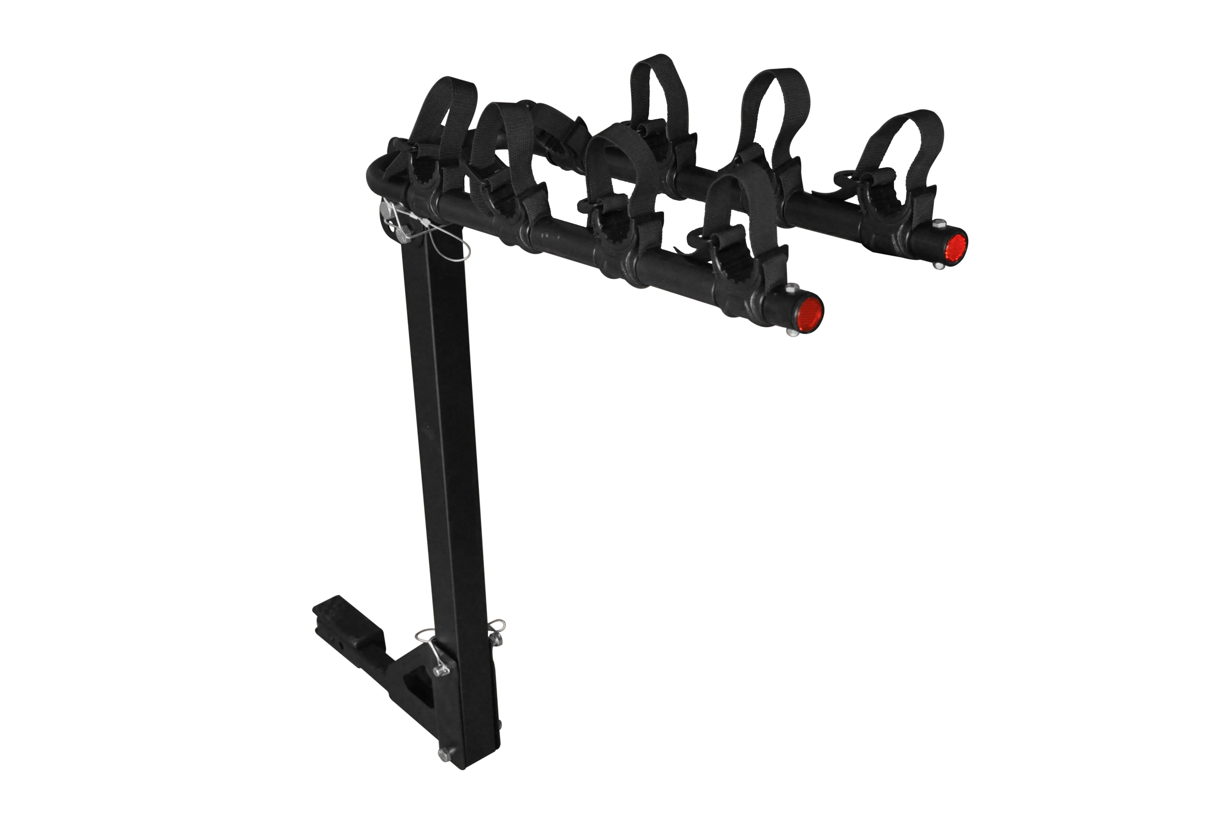 Hyper Tough 120 lbs. Hitch-Mounted Folding 4-Bike Carrier, Fits 1.25-inch and 2-inch Hitches, 10104053