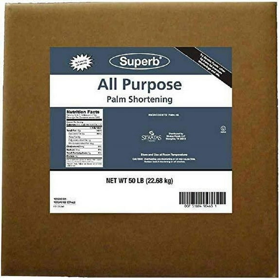 (Price/Case)Superb Palm All Purpose Shortening 50 lb