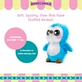 thumbnail image 5 of Squeezamals 3Deez Deluxe Stuffed Animals, Slow-Rise Foam, BooBoo the Penguin, 5 of 8