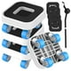 thumbnail image 1 of Deslizadores De Plataforma Rodante Para Muebles Transportadores De Muebles Con 4 Ruedas Diseño De Ranura Mejorado Plataformas Rodantes Móviles Para Trabajo Pesado Capacidad De 750 Libras Juego De Herr, 1 of 5