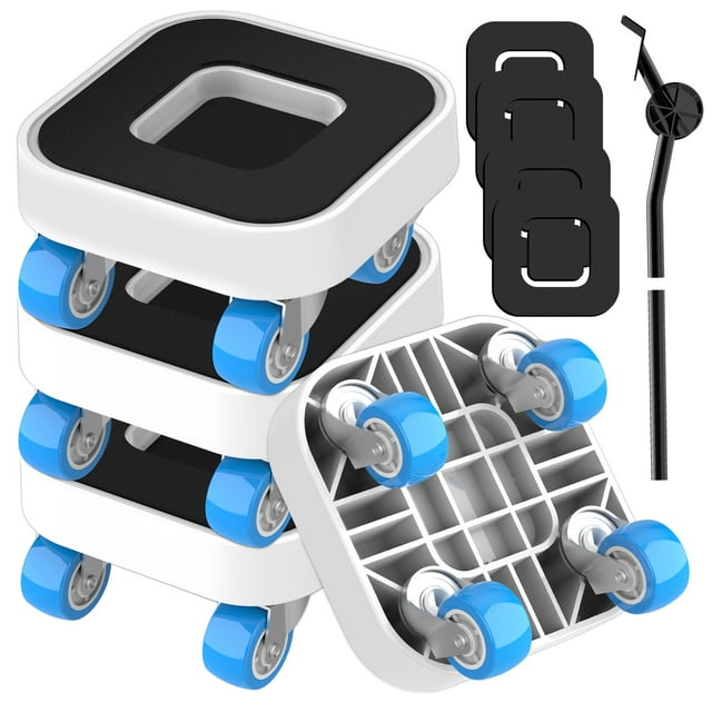 Deslizadores De Plataforma Rodante Para Muebles Transportadores De Muebles Con 4 Ruedas Diseño De Ranura Mejorado Plataformas Rodantes Móviles Para Trabajo Pesado Capacidad De 750 Libras Juego De Herr