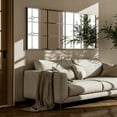 thumbnail image 5 of BEAUTYPEAK 65"x 23" Rectangular Full Length Windowpane Mirror Wall-Decor Mirror,Black, 5 of 5