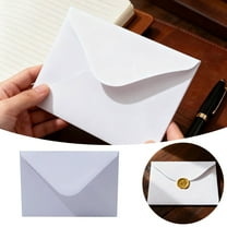 White Blank Envelopes 10 Pack 5x7 Inches - A7 Standard Size Envelopes for Greeting Cards, Wedding Invitations, Business Correspondence, Stationery and Photo Mailers