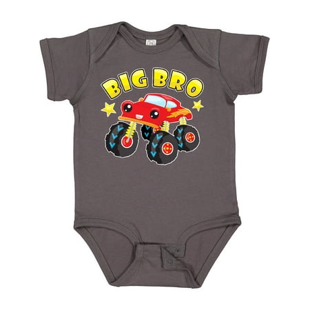 

Inktastic Monster Truck Big Bro Boys Baby Bodysuit