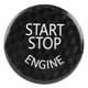 thumbnail image 1 of Black Carbon Fiber Engine Start Stop Button Cover for BMW 1 2 3 4 5 6 7 Series X1 X3 X4 X5 X6, 1 of 5