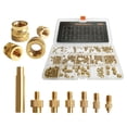 thumbnail image 1 of Zootealy Assorted Copper Insert Nuts and Heat-Set Tips Kit for M2/M3/M5/M6 3D Printers - 345pcs + 7pcs, 1 of 6
