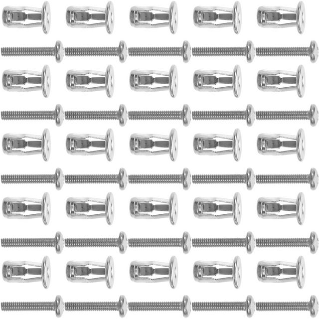 BESTYASH 25 Pcs Ancrages Muraux Creux pour Murs Secs Argent Matériel de Fixation Sécurisé