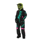 FXR Black Mint Electric Pink Child CX Monosuit Removable Hood Thermal Inserts - 8 213000-1052-08