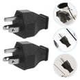 thumbnail image 4 of 3pcs Electric Plugs Replacement Plugs 3 Prong Electrical Plug Extension Cord Ends (US Plug), 4 of 4