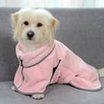 thumbnail image 5 of Dog takes a bath and quickly dries bath towel; cat dries bath robe after taking a bath; pet absorbs water towelm, 5 of 5