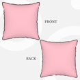 thumbnail image 4 of Velvet Rimmed Pillowcase Is Not Easy To Open Line Deformation Invisible Zipper Opening And Closing Only Pillowcase Does Not Contain Pillow Core Lightpink 16"X16", 4 of 8