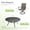 Black-Taupe, variant on Vicllax 3-Pcs Round Outdoor Patio Dining Set Table and Chair Modern Style Metal, with Umbrella Hole