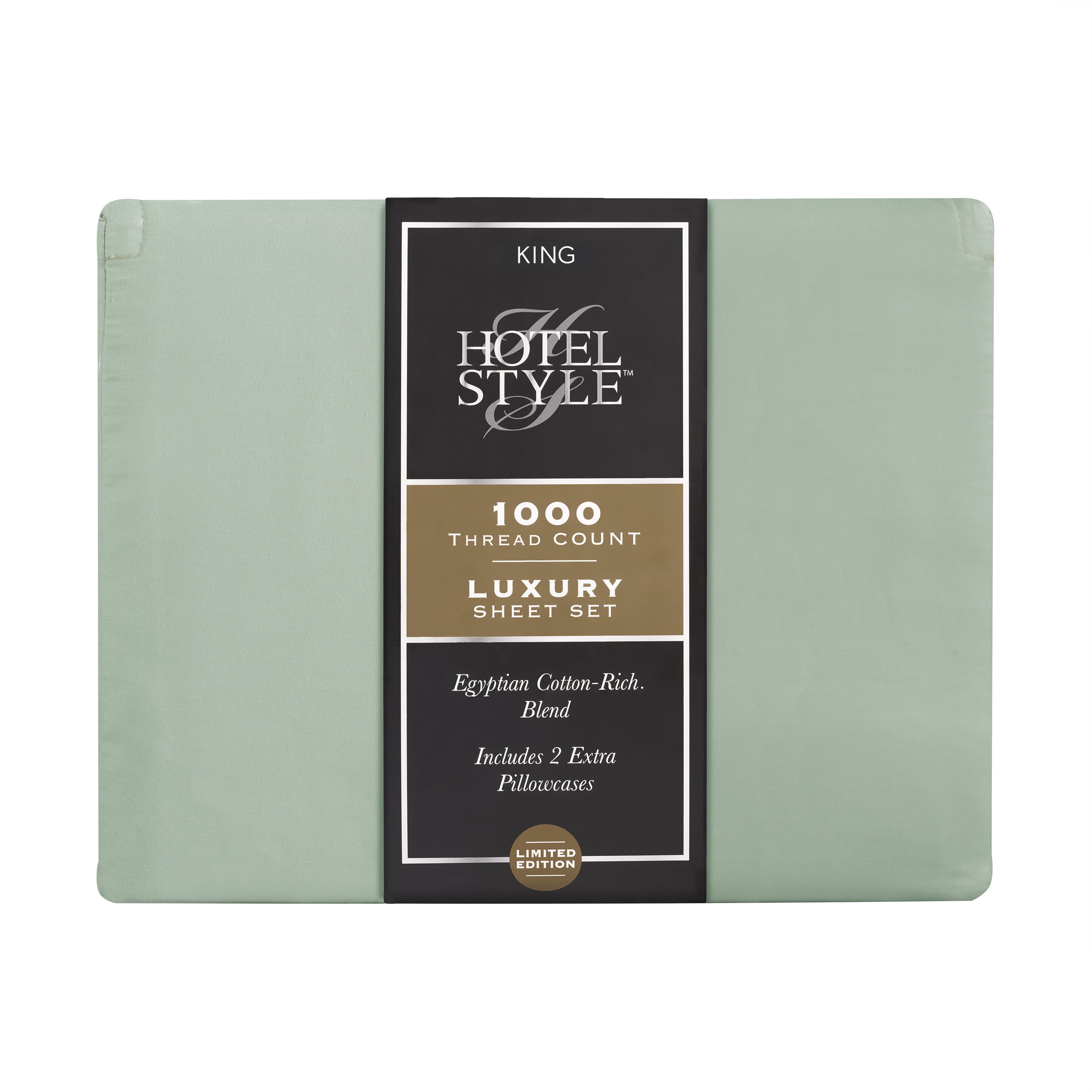 Hotel Style 1000 Thread Count Green River Egyptian Cotton-Rich Blend Luxury Bed Sheet Set, King