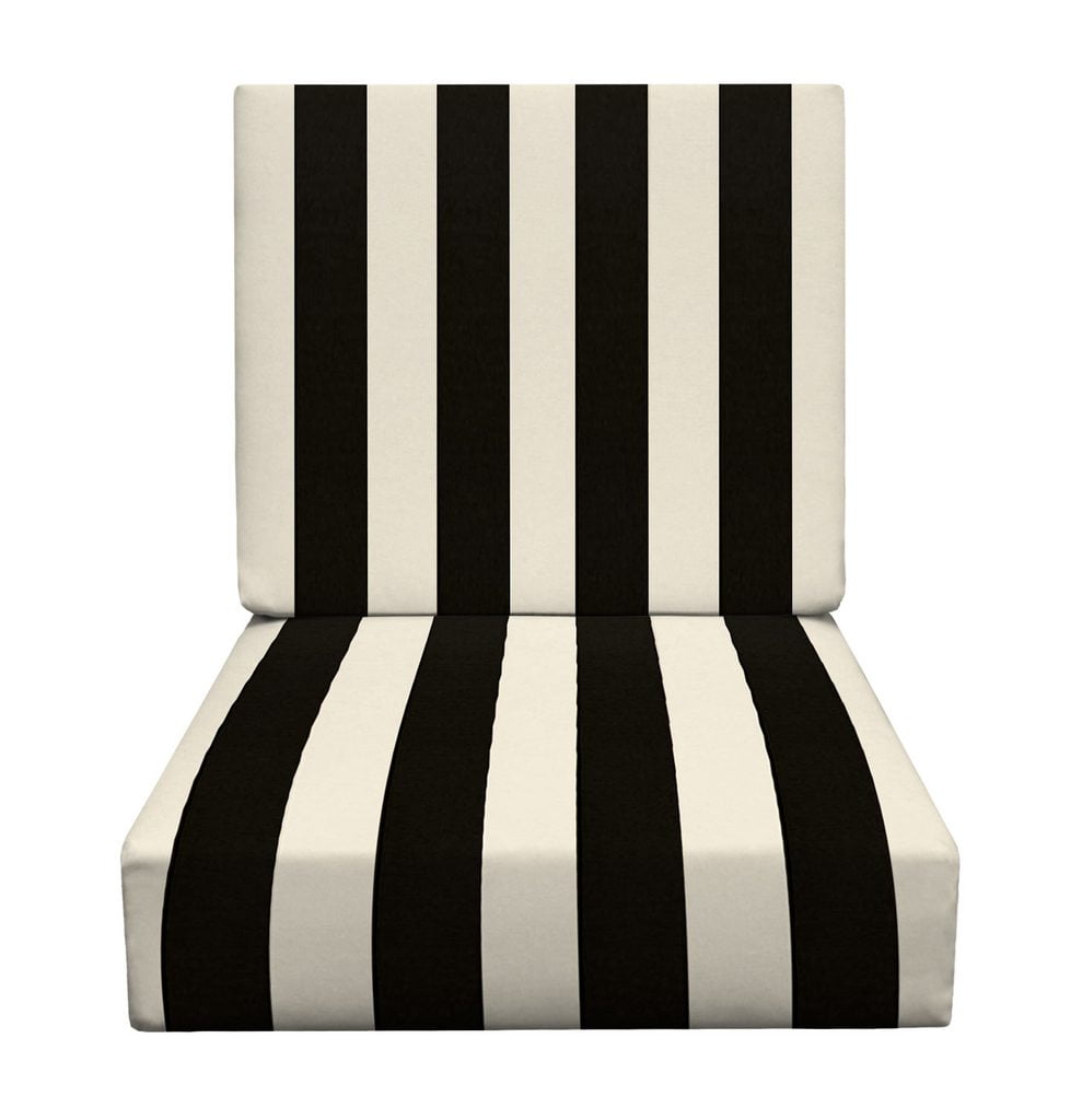 Casco Bay Adirondack Chair Seat Cushion Stripe Gray | L.L.Bean