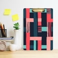 thumbnail image 2 of FORMRS Acrylic Clipboard with Low Profile Clip Standard A4 Letter Size, 12.5" x 9", Pink Geometric, 2 of 8