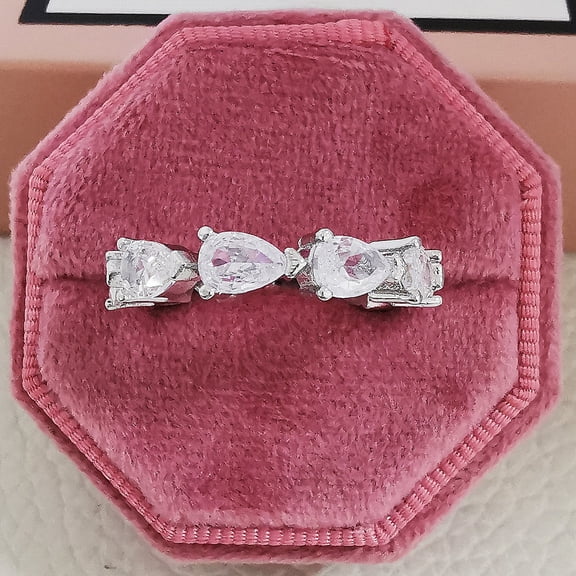 Luxury Wedding Band Eternity Ring For Women Big Gift For Ladies Love Wholesale Lots Bulk Jewelry R5578