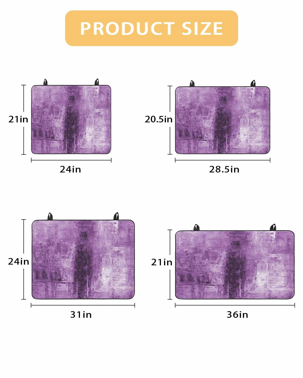 nqOlkjepod Large Induction Cooktop Protector Mat 24"x21", Purple Stove Top Covers for Electric Stove, Retro Oil Painting Modern Abstract Art Aesthetics Stove Burner Cover Mats, Glass Top Stove Cover