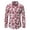 Red, variant on Mens Shirts Full Floral Print 2026 Stylish Slim Fitted Long Sleeve Lapel Top Casual Comfortable Shirt for Men Dark Purple L