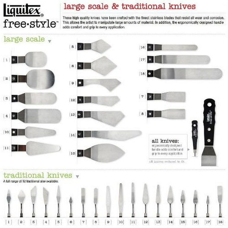  Liquitex Professional Freestyle Plastic Mixing Knives