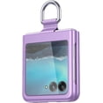 thumbnail image 3 of Phone Case Compatible with Motorola Razr+/ Motorola Moto Razr Plus 2023 with Ring, Shockproof Protective Phone Case Cover for Motorola Razr 40 Ultra QHZH-Purple, 3 of 12