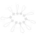 thumbnail image 2 of Tiradores de cremallera 10pcs cremallera tirones de la cuerda del cordón para la mochila de viaje al aire libre mochila blanco, 2 of 7