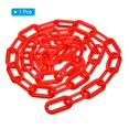 thumbnail image 3 of Unique Bargains 0.3' Diameter 5Ft Length Plastic Chain Barrier Safety Link Chain Stanchion for Crowd Control, Red, 3 of 5
