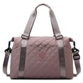 thumbnail image 4 of Bolsa de viaje de nailon impermeable para mujer, bolsa de mano deportiva para gimnasio, gran capacidad, para almacenamiento, 4 of 4
